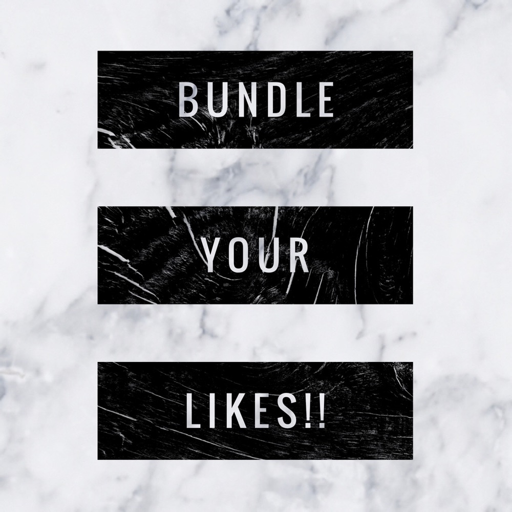 BUNDLE YOUR LIKES FOR A SPECIAL OFFER!!! 💜